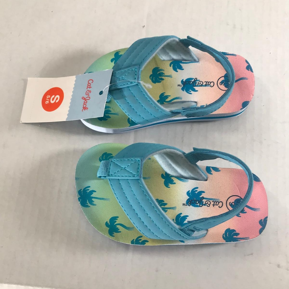 Carter's Kids Blue and Pink Sandals